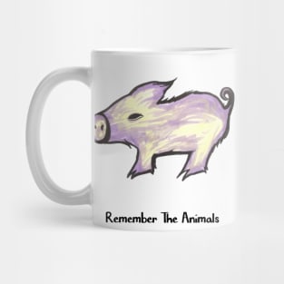 Remember The Animals Piggy T-Shirt Mug